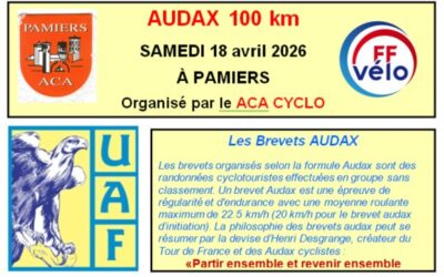 AUDAX 100 km à Pamiers